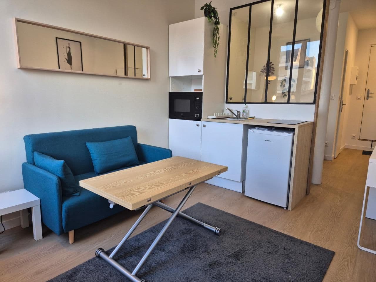 Studio meublé - 22 m2 - Rue Ponsardin à louer